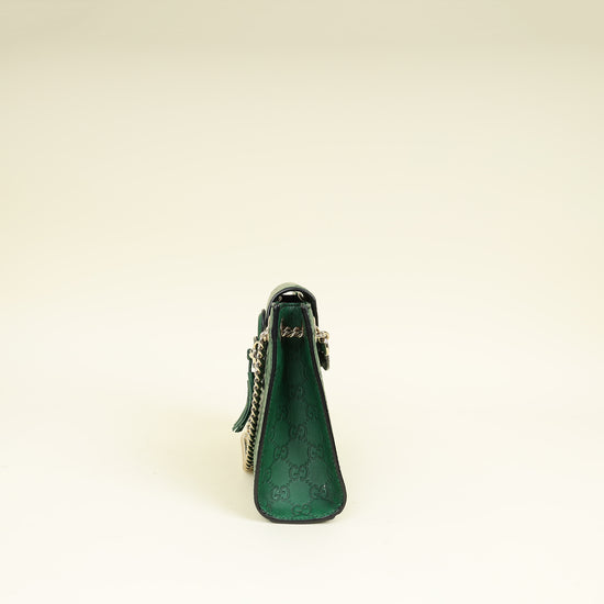 Gucci Green GG Guccissima Emily Small Shoulder Bag
