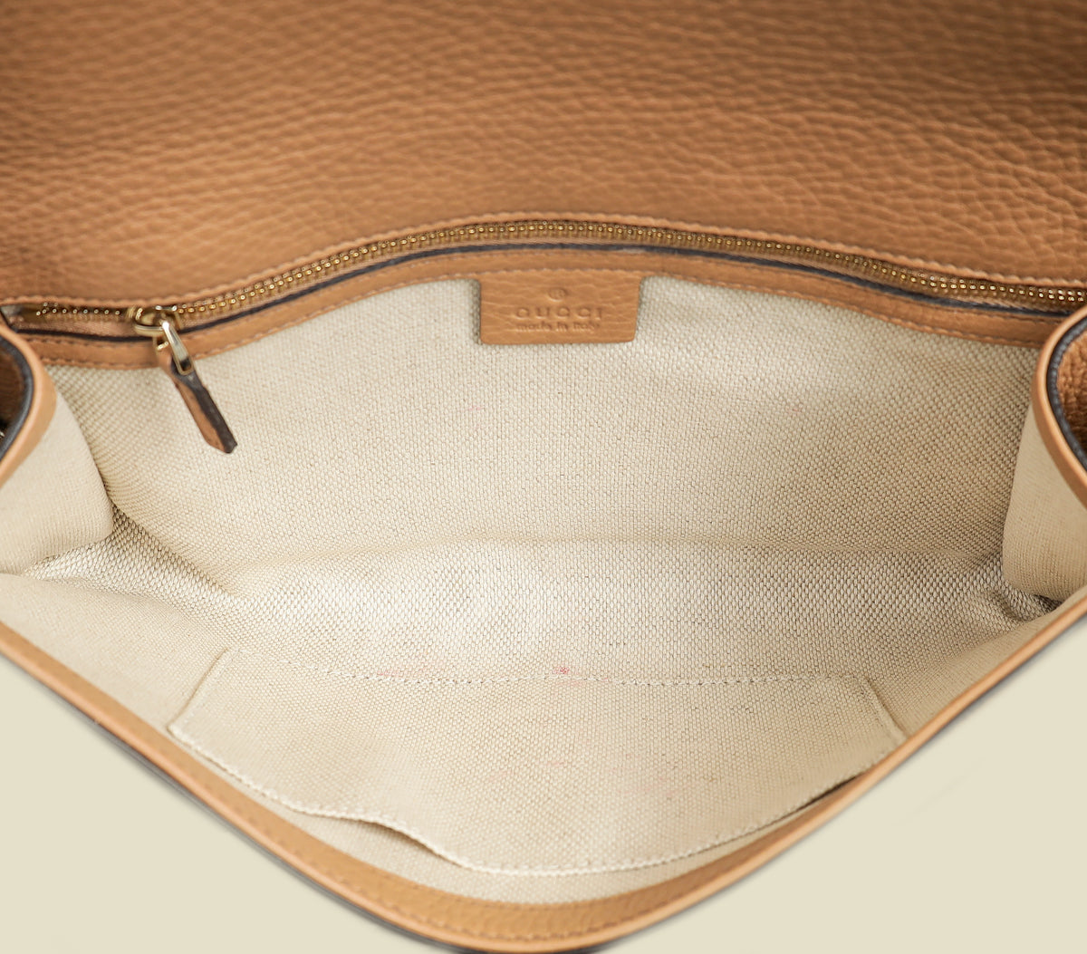 Gucci Nude Soho Tassel Flap Clutch