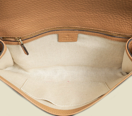 Gucci Nude Soho Tassel Flap Clutch