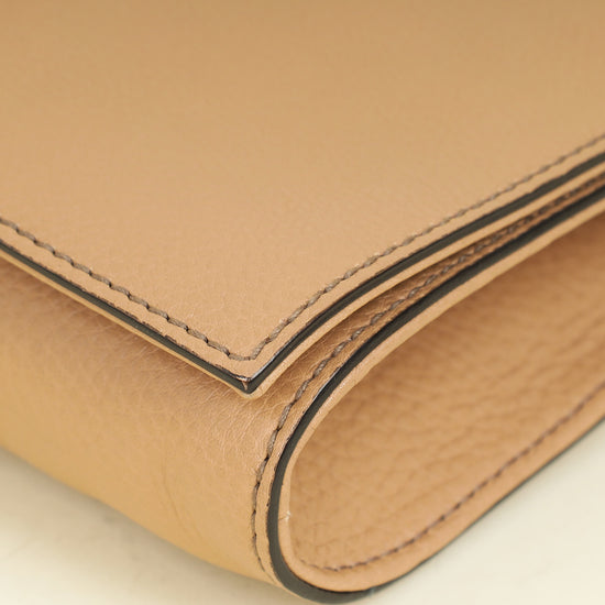 Gucci Nude Soho Tassel Flap Clutch