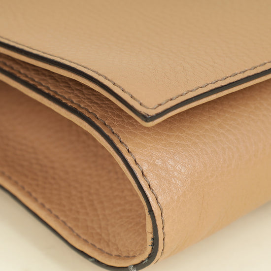 Gucci Nude Soho Tassel Flap Clutch