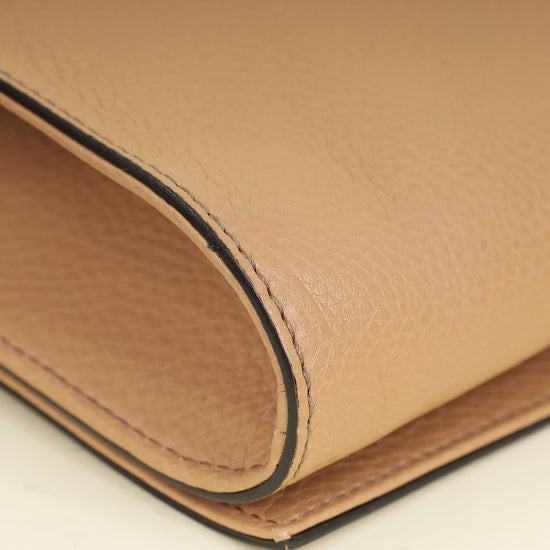 Gucci Nude Soho Tassel Flap Clutch