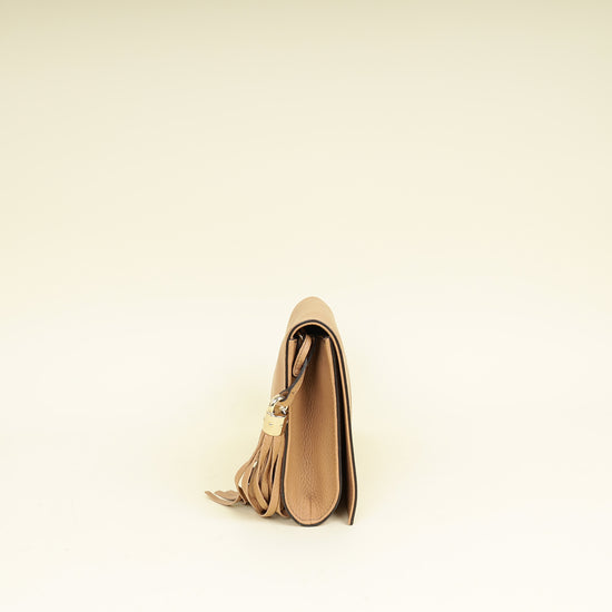 Gucci Nude Soho Tassel Flap Clutch