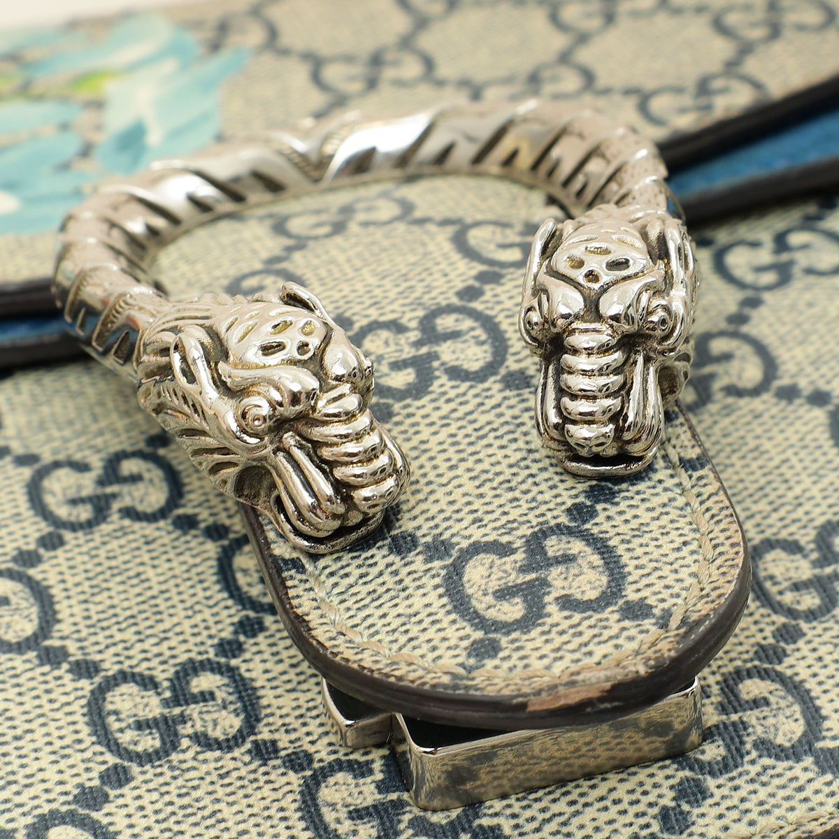 Gucci Multicolor GG Supreme Blooms Dionysus Small Shoulder Bag-Gucci-THE CLOSET