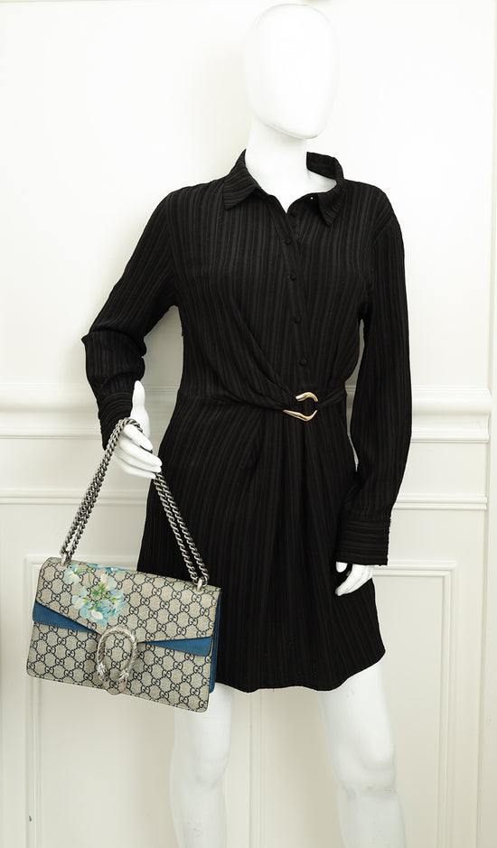 Gucci Multicolor GG Supreme Blooms Dionysus Small Shoulder Bag-Gucci-THE CLOSET