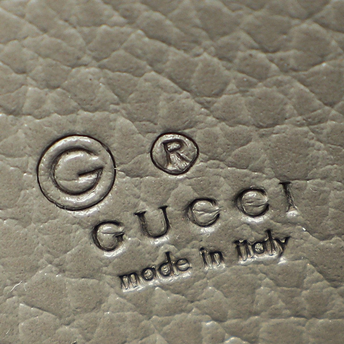 Gucci Grey GG Interlocking Wallet on Chain