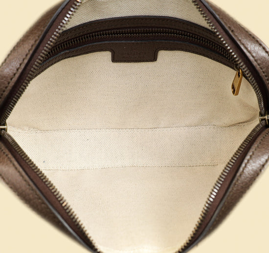 Gucci Ebony GG Supreme Ophidia Small Crossbody Bag-Gucci-THE CLOSET