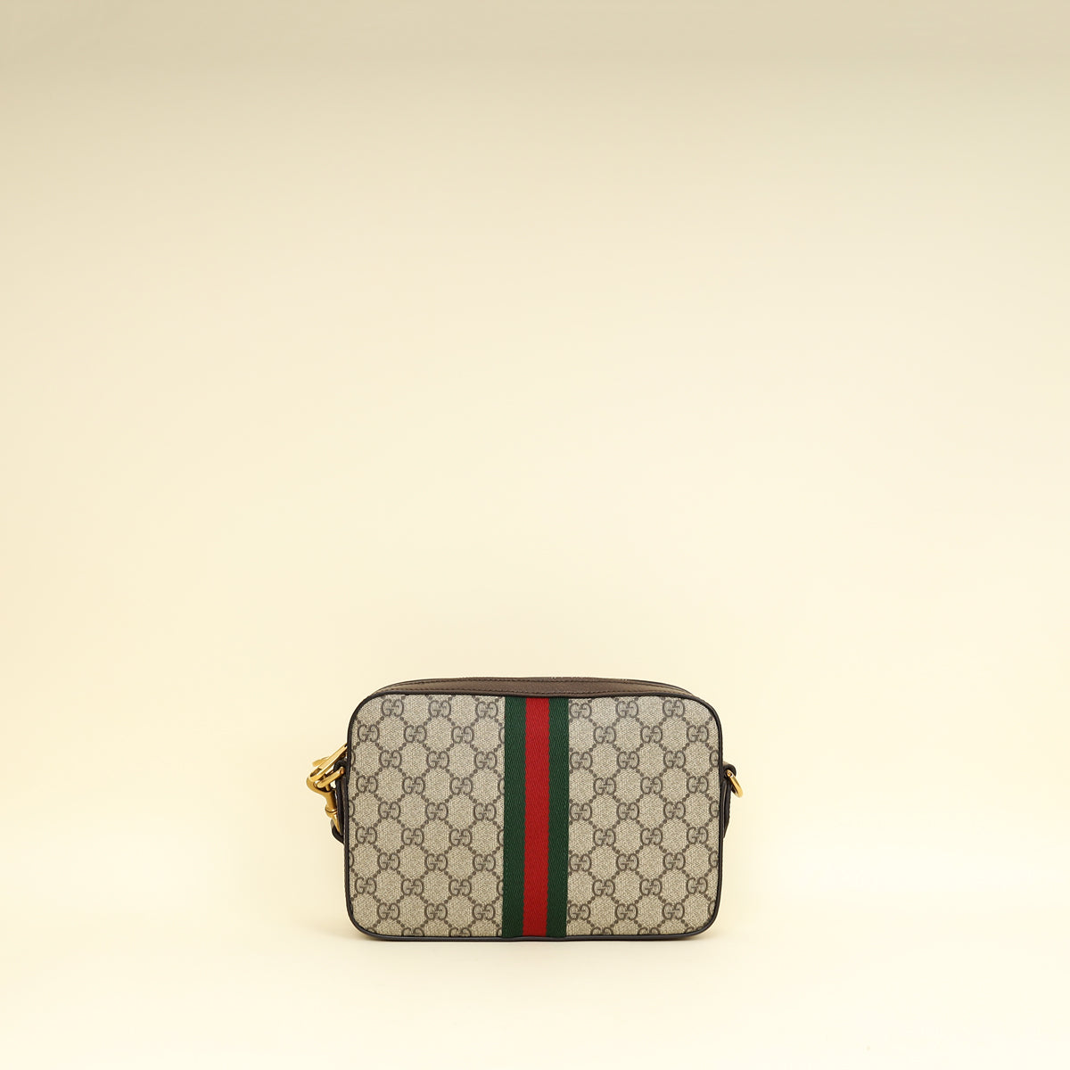 Gucci Ebony GG Supreme Ophidia Small Crossbody Bag-Gucci-THE CLOSET