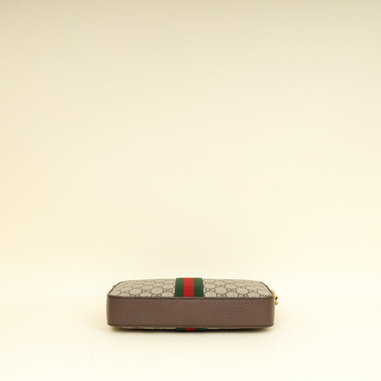 Gucci Ebony GG Supreme Ophidia Small Crossbody Bag-Gucci-THE CLOSET