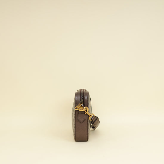 Gucci Ebony GG Supreme Ophidia Small Crossbody Bag-Gucci-THE CLOSET