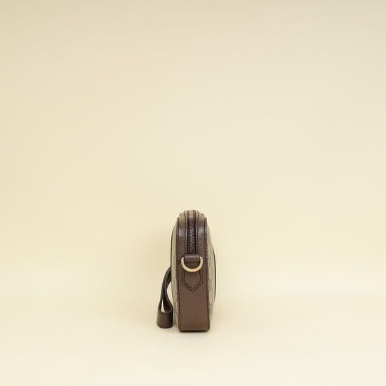 Gucci Ebony GG Supreme Ophidia Small Crossbody Bag-Gucci-THE CLOSET