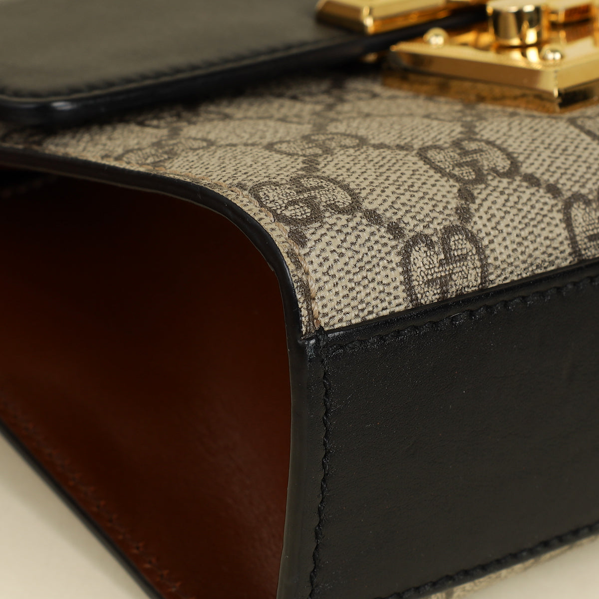 Gucci Tricolor GG Supreme Padlock Small Bag-Gucci-THE CLOSET