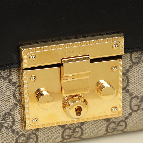 Gucci Tricolor GG Supreme Padlock Small Bag-Gucci-THE CLOSET