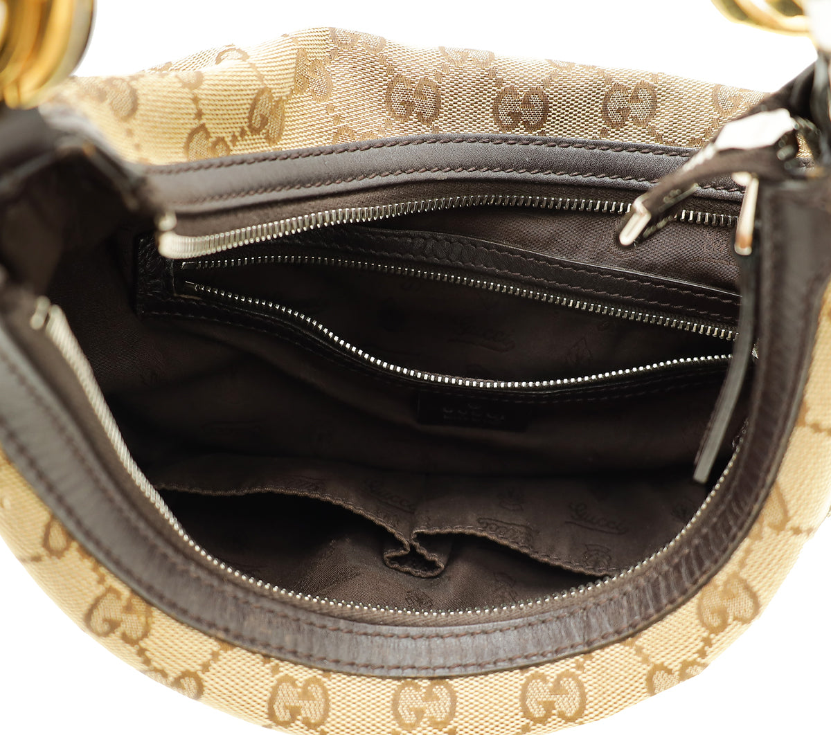 Gucci Bicolor GG Twins Medium Hobo Bag