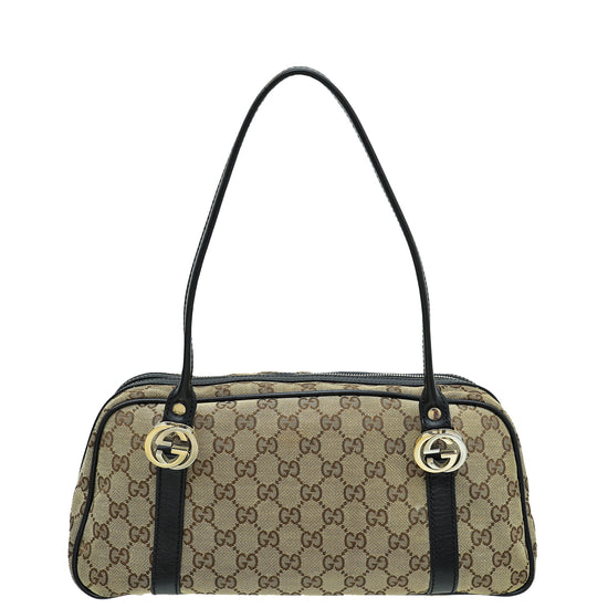 Gucci Bicolor Interlocking G Shoulder Bag