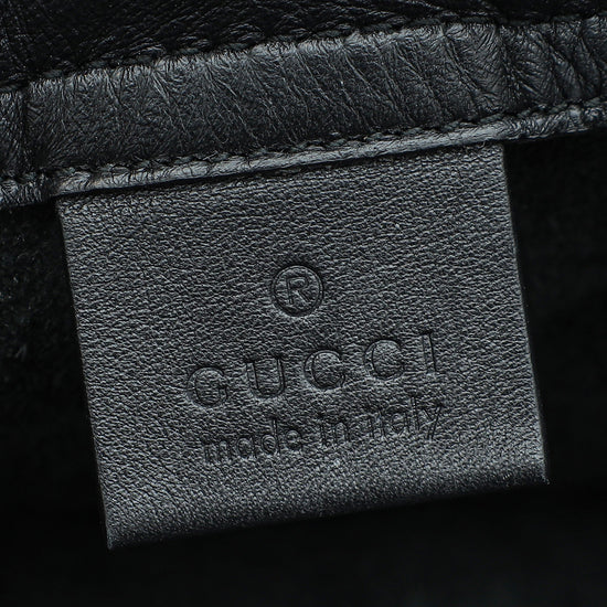 Gucci Black Coco Capitan Logo Drawstring Backpack Bag