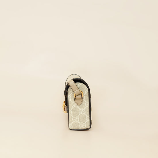 Gucci Bicolor GG Supreme Horsebit 1955 Mini Bag-Gucci-THE CLOSET