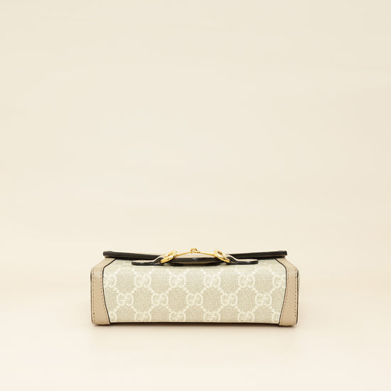 Gucci Bicolor GG Supreme Horsebit 1955 Mini Bag-Gucci-THE CLOSET