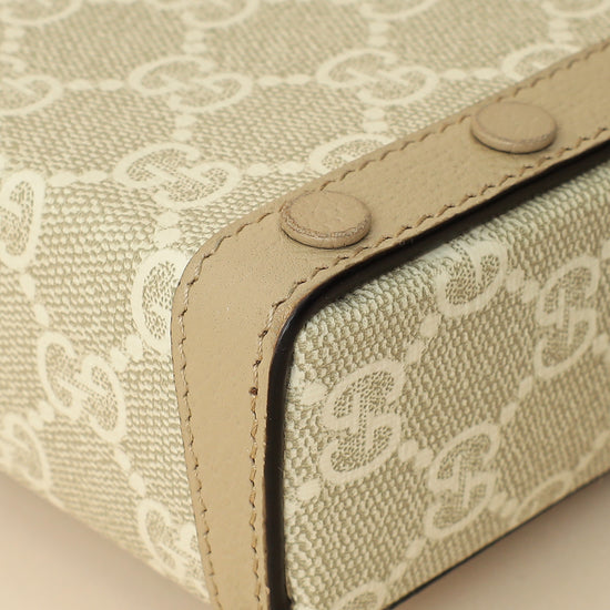 Gucci Bicolor GG Supreme Horsebit 1955 Mini Bag-Gucci-THE CLOSET