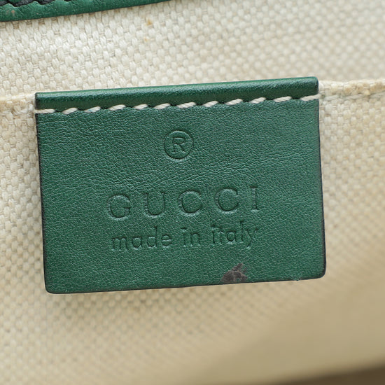 Gucci Green GG Guccissima Emily Medium Bag