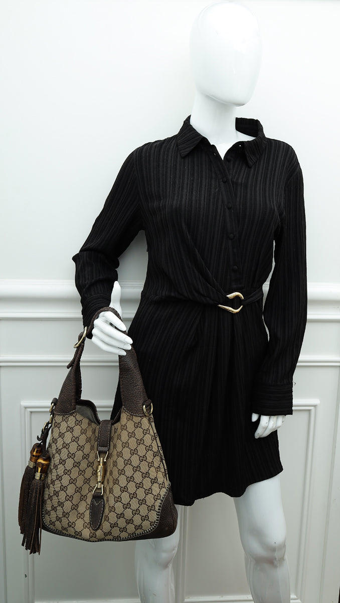 Gucci Bicolor GG New Jackie Medium Shoulder Bag – THE CLOSET