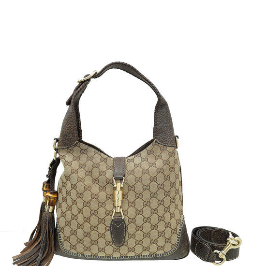 Gucci Bicolor GG New Jackie Medium Shoulder Bag