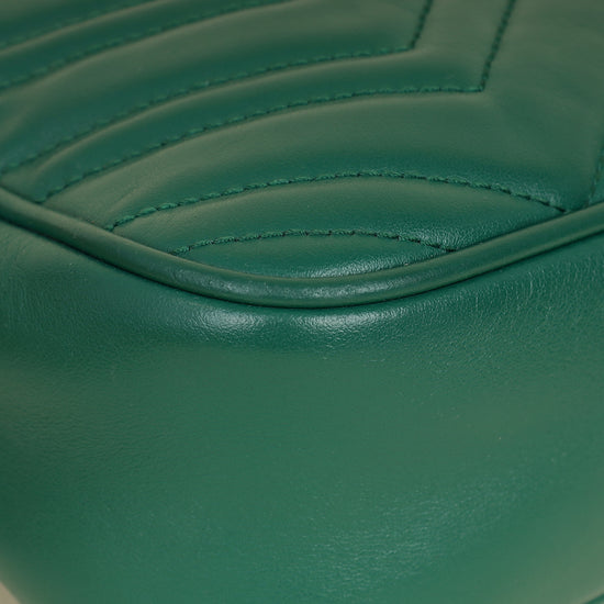 Gucci Green GG Marmont Camera Small Bag
