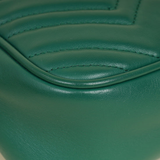 Gucci Green GG Marmont Camera Small Bag