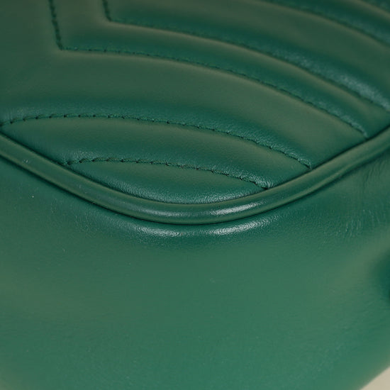 Gucci Green GG Marmont Camera Small Bag