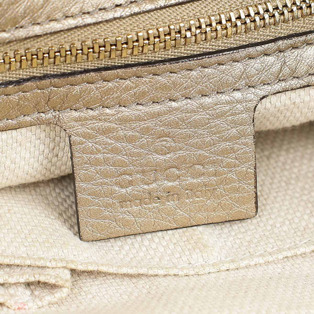 Gucci Champagne Soho Tote Medium Bag