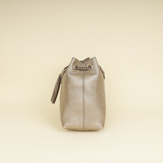 Gucci Champagne Soho Tote Medium Bag