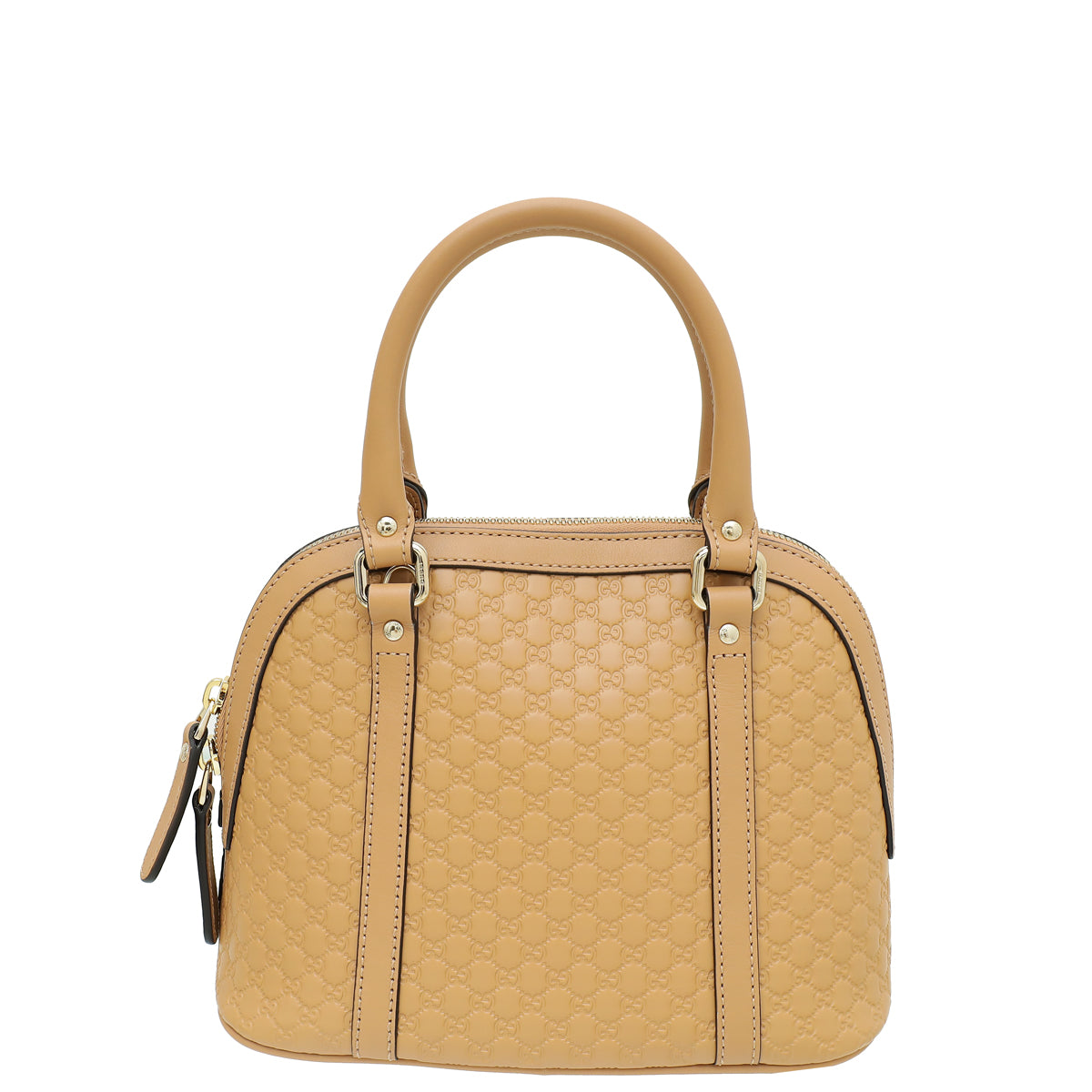 Gucci Dark Beige GG Microguccissima Dome Satchel Mini Bag-Gucci-THE CLOSET