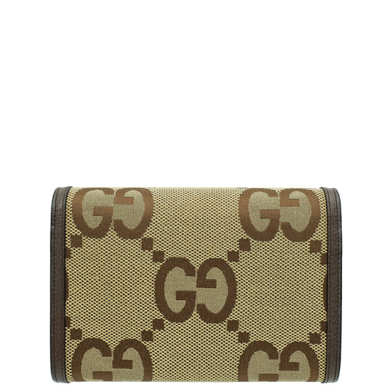 Gucci Ebony GG Jumbo Dionysus Mini Chain Wallet