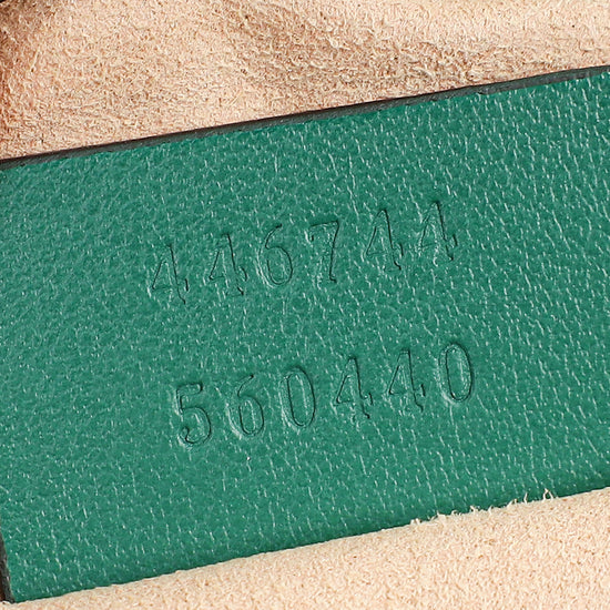 Gucci Green GG Marmont Matelasse Small Shoulder Bag