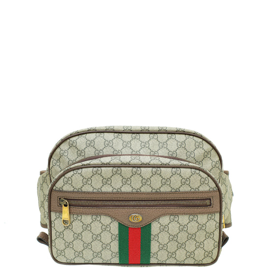 Gucci Bicolor Soft GG Supreme Ophidia Pouch Pocket Belt Bag