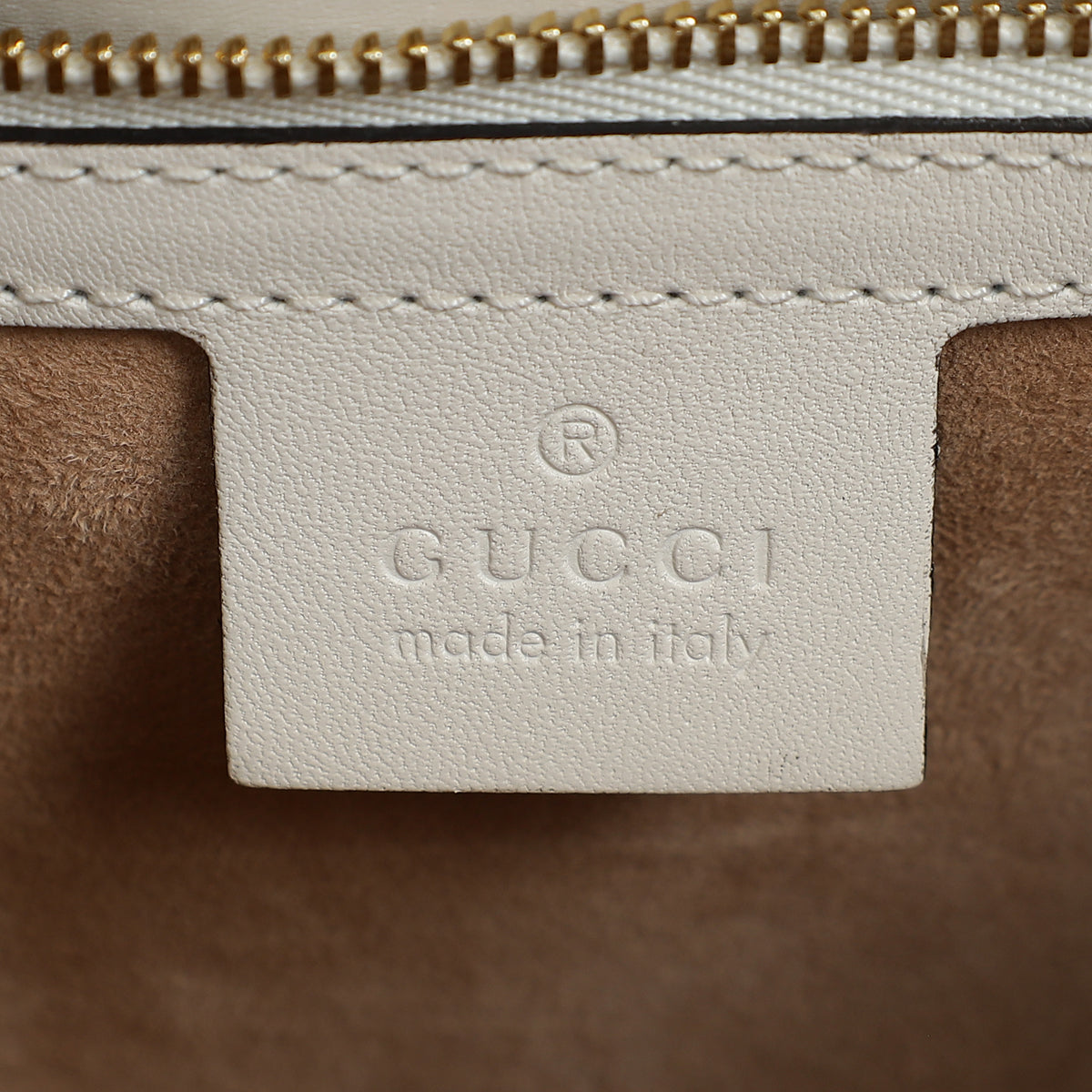 Gucci White Sylvie Small Flap Shoulder Bag