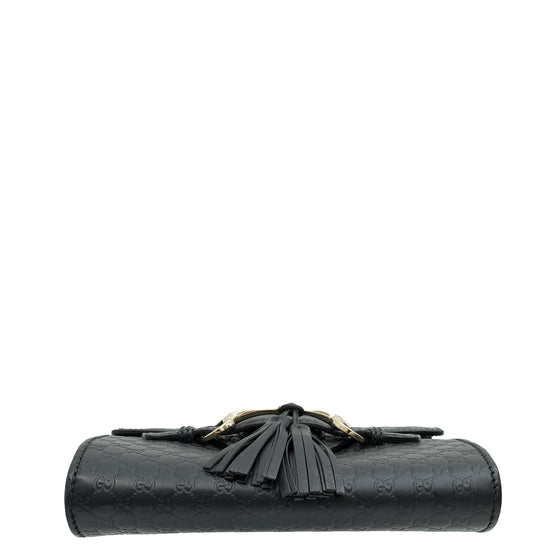 Load image into Gallery viewer, Gucci Black Microguccissima Mini Emily Bag
