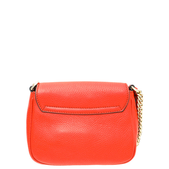 Gucci Red Soho Flap Mini Chain Bag