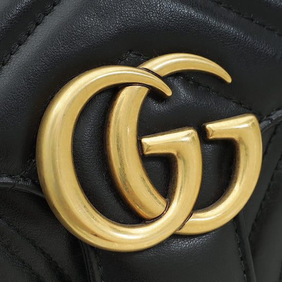 Gucci Black GG Marmont Mini Shoulder Bag