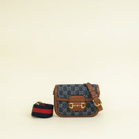 Gucci Bicolor GG Horsebit 1955 Mini Crossbody Bag