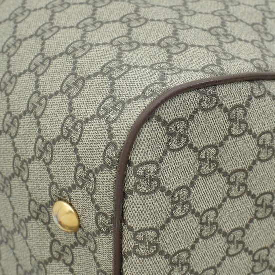 Load image into Gallery viewer, Gucci Ebony GG Supreme Ophidia Savoy Large Duffle Large Bag W/ NY Initial Tag
