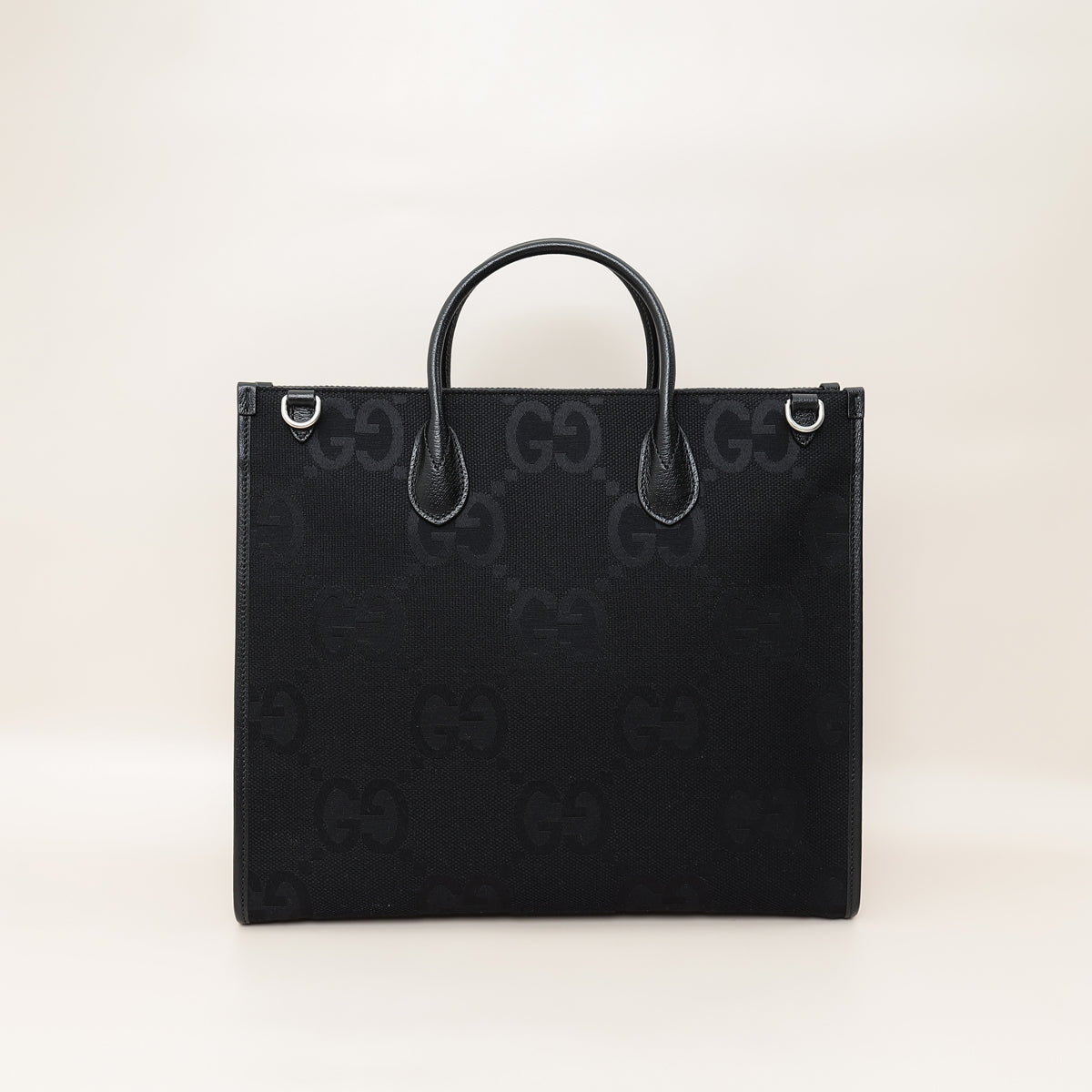 Gucci Black Jumbo GG Tote Bag