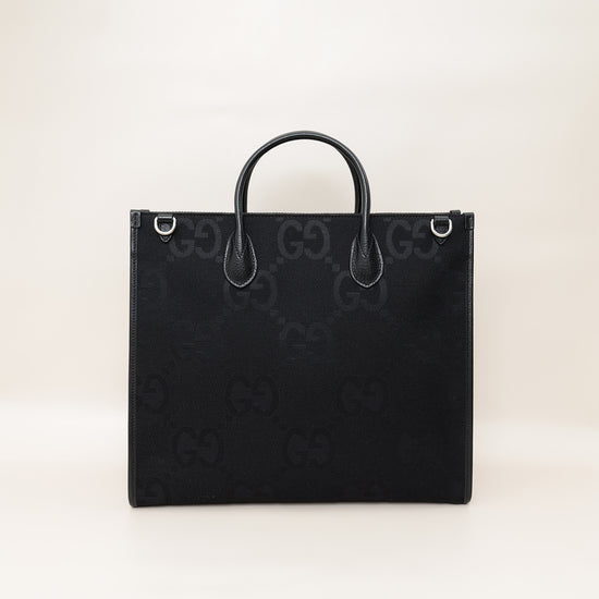 Gucci Black Jumbo GG Tote Bag