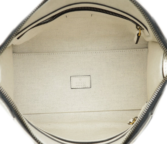 Gucci Bicolor Double G Bauletto Small Top Handle Bag