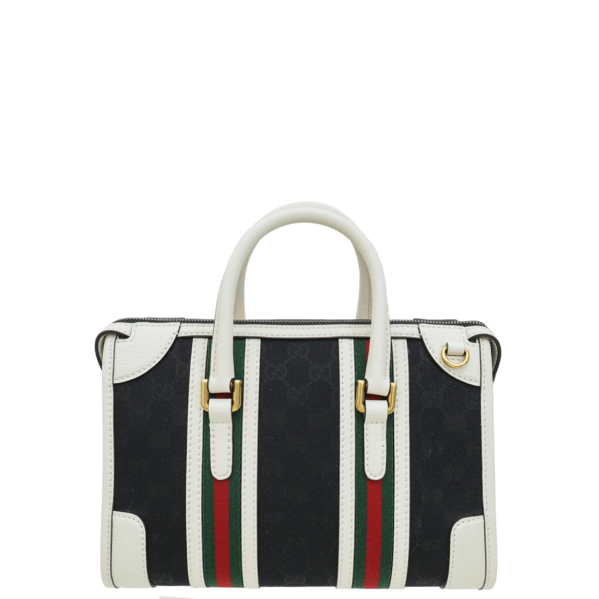 Gucci Bicolor Double G Bauletto Small Top Handle Bag