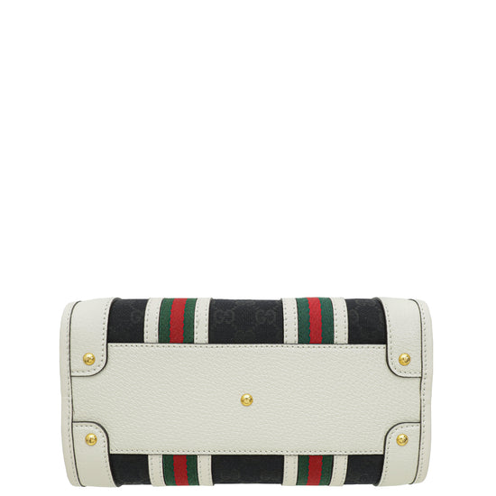 Gucci Bicolor Double G Bauletto Small Top Handle Bag