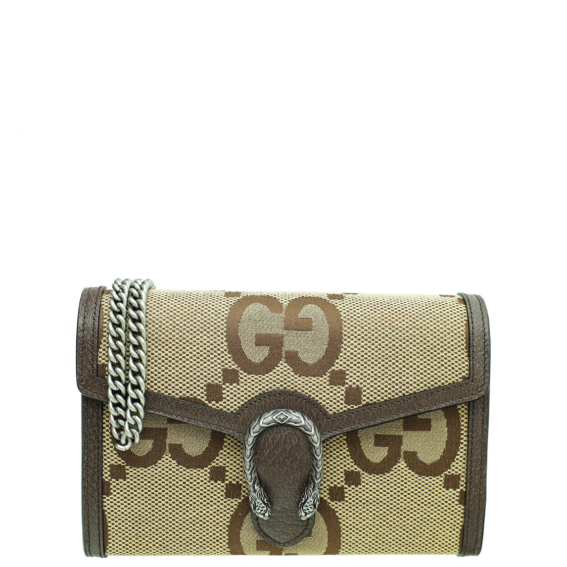 Gucci Bicolor GG Jumbo Dionysus Chain Wallet-Gucci-THE CLOSET