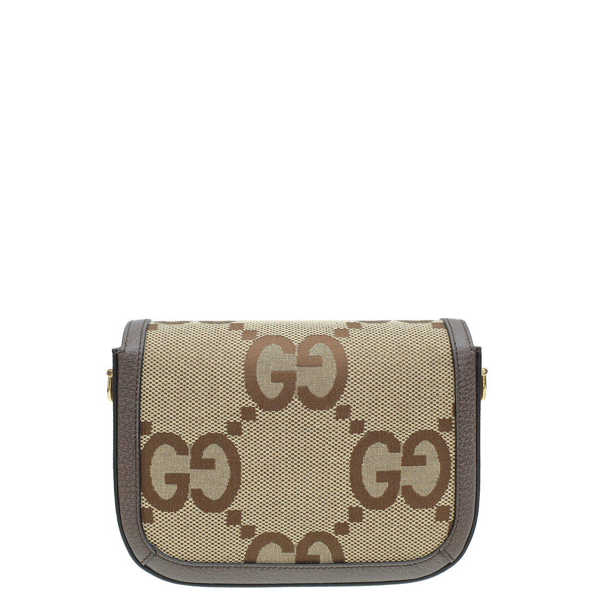 Gucci Ebony Jumbo GG Horsebit 1955 Mini Shoulder Bag-Gucci-THE CLOSET