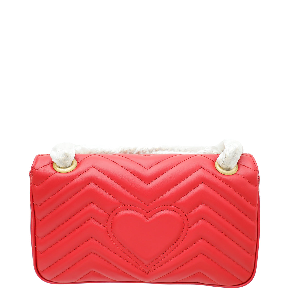 Gucci Red GG Marmont Matelasse Small Shoulder Bag-Gucci-THE CLOSET