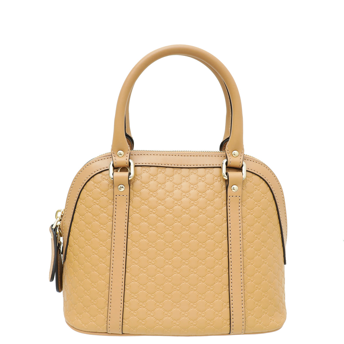 Gucci Beige GG Microguccissima Dome Satchel Mini Bag-Gucci-THE CLOSET
